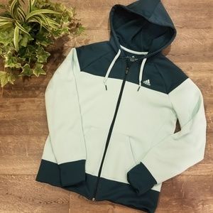 ***SOLD***Adidas Full Zip Hooded Jacket